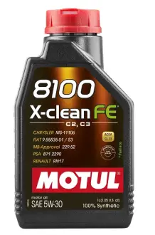 Олива моторна 8100 X-clean FE 5W-30 1л MOTUL 112771