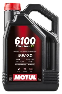 5л 6100 SYN-CLEAN FE 5W-30 Олива TECHNOSYNTHESE C2, C3, SP MOTUL 112921