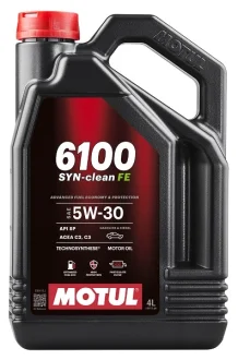 4л 6100 SYN-CLEAN FE 5W-30 Олива TECHNOSYNTHESE C2, C3, SP MOTUL 112924