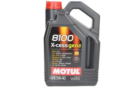 Олива 5W40 A3/B4 4L MOTUL 8100 X-CESS GEN2 Motul 368207