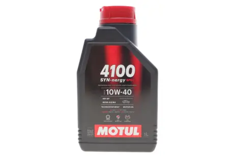 Олива 10W40 4100 Syn-nergy Spec (1L) (MB 229.3/RN0710/RN0700/PSA B71 2300/VW 501 01/VW505 00) (112890) MOTUL 387701