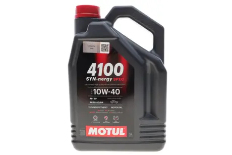 Олива 10W40 4100 Syn-nergy Spec (5L) (MB 229.3/RN0710/RN0700/PSA B71 2300/VW 501 01/VW505 00) (112892) MOTUL 387706