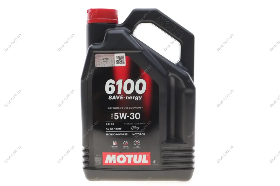 Олива 5W30 6100 Save-nergy (4L) (FIAT 9.55535-G1) (113134) Motul 812550 (фото 1)