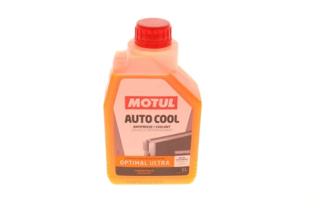 Антифриз (оранжевий) G12+ (1L) Auto Cool Optimal Ultra (1:1= -41°C)/(109117/112629) Motul 818101