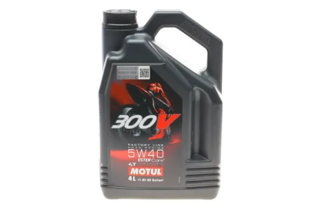 Олива 5W40 300V 4T Factory Line Road Racing (4L) (104115) Motul 836041