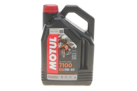 Олива 5W40 7100 4T (4L) MA2 100% Synthetic (ESTER) Motul 838041