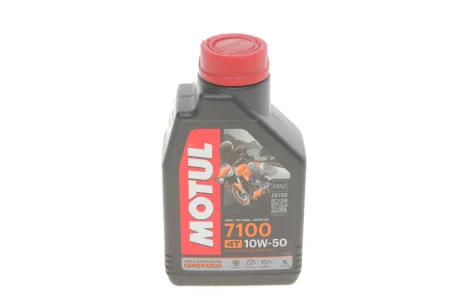 Олива 10W50 7100 4T (1L) (DUCATI/KTM/BMW) Motul 838111