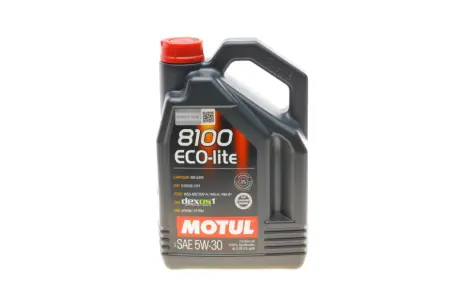 Олива 5W30 ECO-lite SAE 8100 (4L) (GM-dexos1 GEN3/FORD M2C 929-A/M2C 946-A) (108213/104988) MOTUL 839554