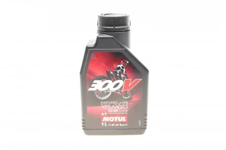 Олива 15W60 300V 4T Factory Line Off Road SAE 15W60 (1L) (104137) Motul 845711