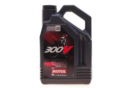 Олива 15W60 300V 4T Factory Line Off Road SAE 15W60 (4L) (104138) Motul 845741