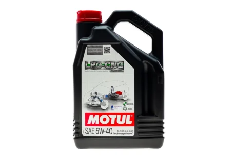 Олива 5W40 SAE LPG-CNG (4л) (ACEA C3/API PERFORMANCE SN PLUS) Motul 854654