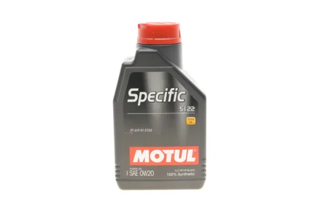 Олива 0W20 Specific 5122 (1L) (Jaguar/Land Rover-STJLR.51.5122) Motul 867601