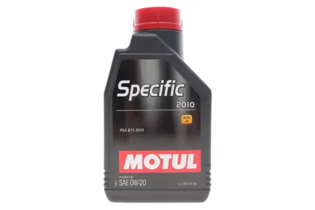 Олива 0W20 Specific 2010 (1L) (ACEA C5) (API SP) PSA B71 2010 (112767) MOTUL 867611