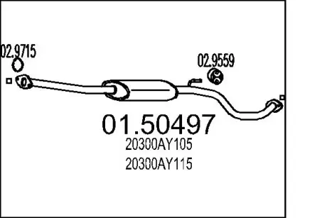 Резонатор MTS 01.50497