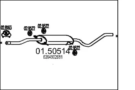 Резонатор MTS 01.50514