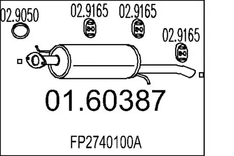 Глушник MTS 01.60387