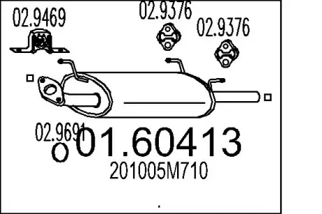 Глушник MTS 01.60413