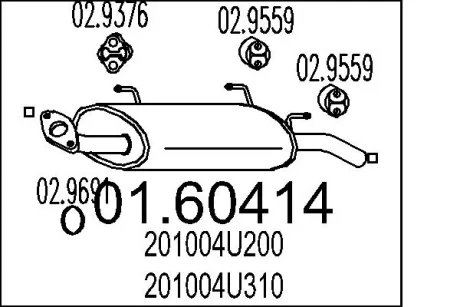 Глушник MTS 01.60414