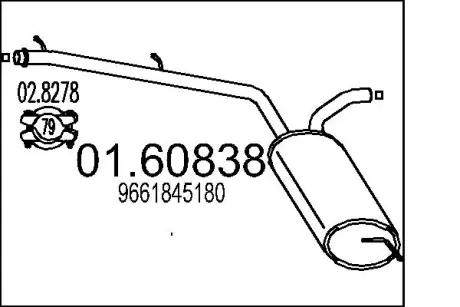 Глушник MTS 01.60838