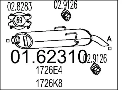 Глушник MTS 01.62310