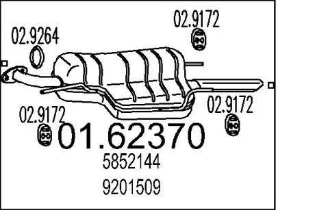Глушник MTS 01.62370