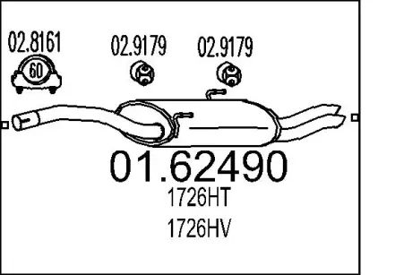 Глушник MTS 01.62490