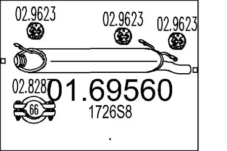 Глушник MTS 01.69560