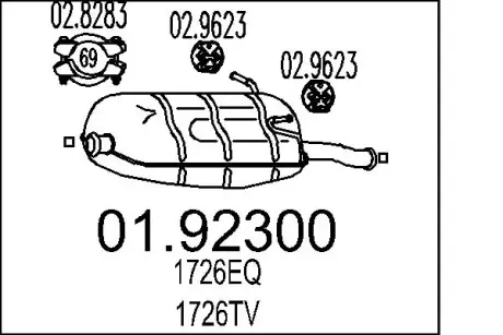 Глушник MTS 01.92300