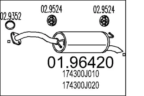 Глушник MTS 01.96420