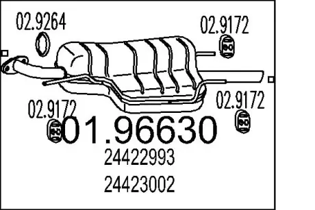 Глушник MTS 01.96630