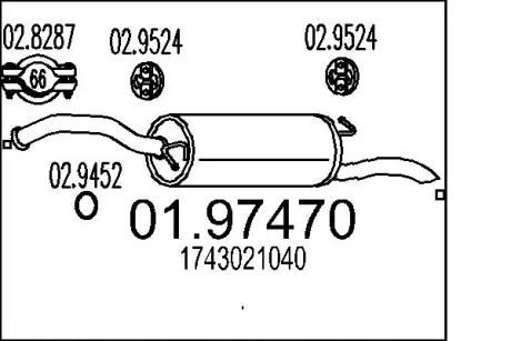 Глушник MTS 01.97470