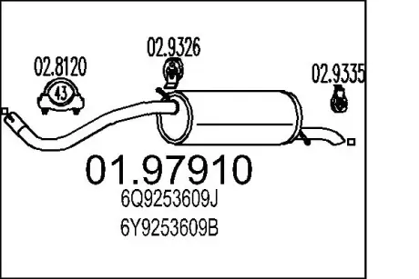 Глушник MTS 01.97910