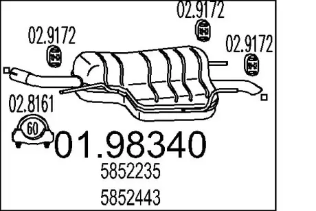 Глушник MTS 01.98340
