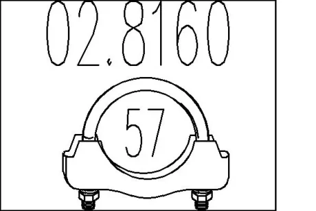 Хомут вихлопної системи MTS 02.8160