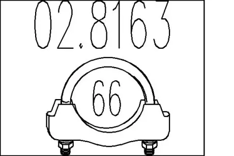 Хомут вихлопної системи MTS 02.8163