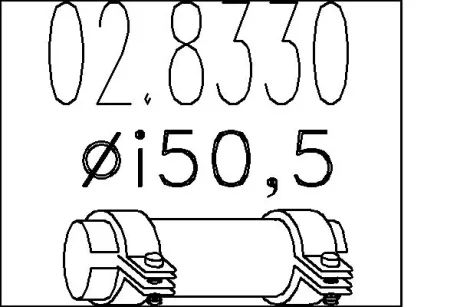 Муфта вихлопної системи MTS 02.8330