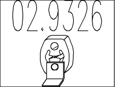 Гумовий елемент кріплення MTS 02.9326