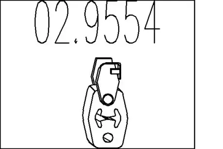 Гумовий елемент кріплення MTS 02.9554