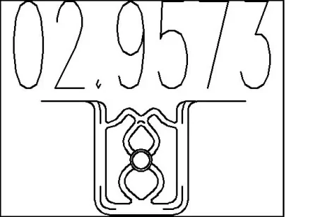 Гумовий елемент кріплення MTS 02.9573