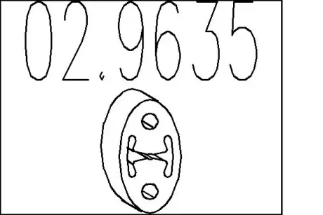 Гумовий елемент кріплення MTS 02.9635
