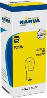 Автолампа P21W 24V 21W BA15s Heavy Duty NARVA 176443000