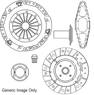 Комплект зчеплення з вижимним MINI 06-10 (228mm) +вилка National CK10036