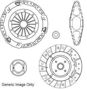 Комплект зчеплення з вижимним Transit V184 2.4DI/TDE 02-06 (250mm23z) для маховика LUK National CK10335