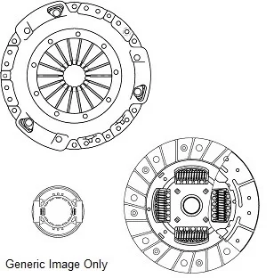 Комплект зчеплення з вижимним Golf III/Polo/Vento 1.6i 92- (200mm24z) National CK9373