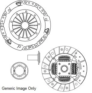 Комплект зчеплення з вижимним BERLINGO 2.0HDi 02-11 (228mm18z) для двигунів з одномасовим маховик National CK9549T