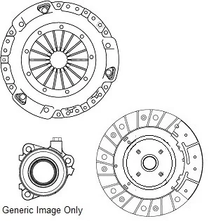 Комплект зчеплення з вижимним FUSION/FIESTA V 1.4 TDCi 03-08 (210mm) National CK9873-26
