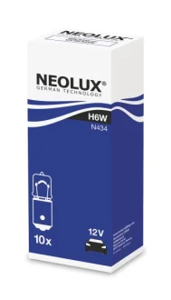 Лампа (картон 10шт) H6W 12В 6Вт NEOLUX NLX434K10SZT