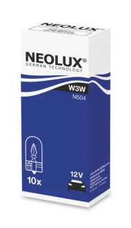 Лампа (картон 10шт) W3W 12В 3Вт NEOLUX NLX504K10SZT