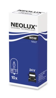 Лампа (картон 10шт) W5W 24В 5Вт NEOLUX NLX507K10SZT