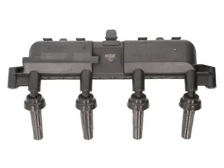 Котушка запалювання CITROEN BERLINGO, C2, C2 ENTERPRISE, C3 I, C3 II, NEMO, NEMO/MINIVAN FIAT FIORINO, FIORINO/MINIVAN, QUBO PEUGEOT 1007, 206, 206+, 207, BIPPER, BIPPER TEPEE 1.1-1.4LPG 06.96- NGK 48074
